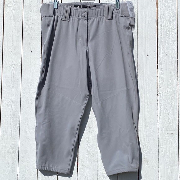 ADIDAS DIAMOND QUEEN ELITE KNICKER FASTPITCH SOFTBALL PANT GREY - Picture 4 of 9